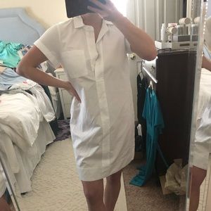 J. Crew white shirt dress